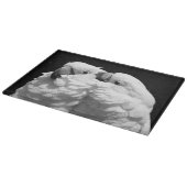 Paar van paraplu-cockatoes snijplank (Hoek)