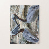Paar van Pelicans Jigzaag Puzzle Legpuzzel (Verticaal)