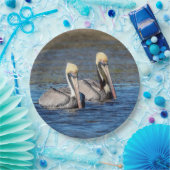 Paar van Pelicans Papieren Bordje (Feest)