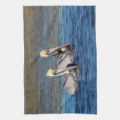 Paar van Pelicans Theedoek (Verticaal)