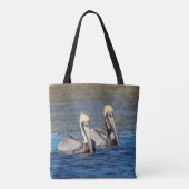 Paar van Pelicans Tote Bag (Achterkant)