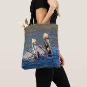 Paar van Pelicans Tote Bag (Dichtbij)