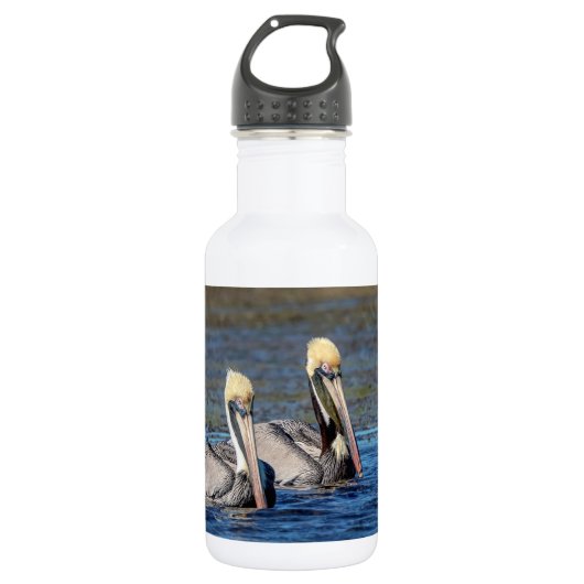 Paar van Pelicans Waterfles (Voorkant)