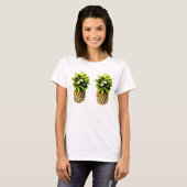 Paar van Perky Pineapples Licht gekleurd T-shirt (Voorkant volledig)