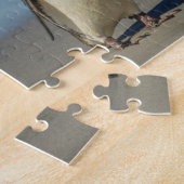 Paar van pinguïns op het strand legpuzzel (Zijkant)