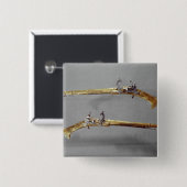 Paar van pistolen, 1624-26 vierkante button 5,1 cm (Voorkant /achterkant)