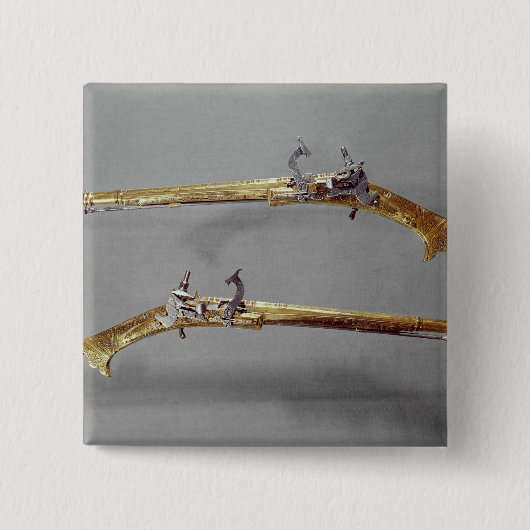 Paar van pistolen, 1624-26 vierkante button 5,1 cm (Voorkant)