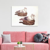 Paar van potloffen van Staffordshire Canvas Afdruk (Insitu (Woonkamer))