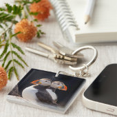 Paar van Puffins Sleutelhanger (Voorkant Rechts)