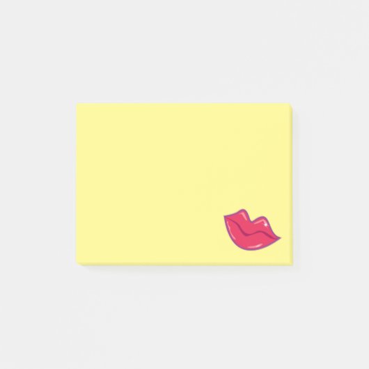 Paar van Rode Lips Post-it® Notes (Voorkant)