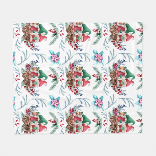 Paar van Scandinavische gnomen Fleece Deken (Voorkant (Horizontaal))