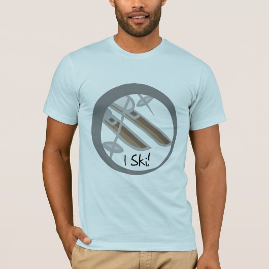 Paar van Skis I Ski T-shirts en geschenken (Voorkant)