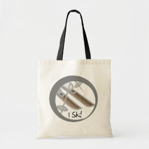 Paar van Skis I Ski Tshirts en Gifts Tote Bag