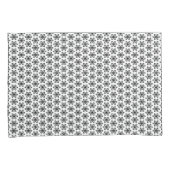 Paar van Standaard Grootte Kussenslopen/Zwart-Wit Kussensloop (Voorkant-Rechts)