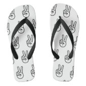 Paar van Teenslippers - Vredesteken (Voetbed)