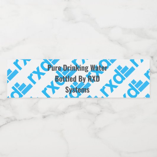 Paar van Teenslippers Waterfles Etiket (Enkel label)