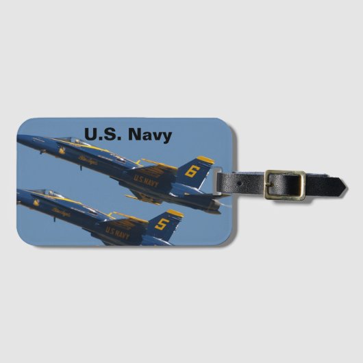 Paar van U.S. Navy Blue Angels Acryl Bagagelabel (Voorkant (horizontaal))