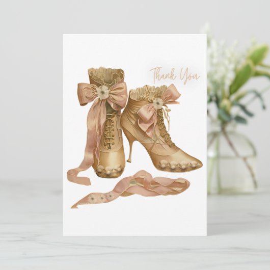 Paar van Victoriaans verwarmde elementen Bedankkaart (Staand voorkant)