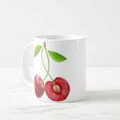 Paar van zoete kersen koffiemok (Voorkant links)