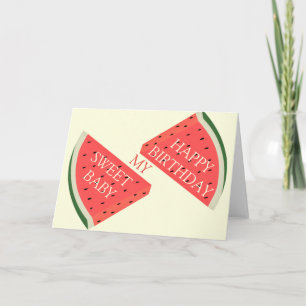 Paar Verjaardag Kaart Mijn lieve Baby - Ik hou van