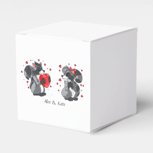 Paar Verliefd Trouwen Hershey's Miniatures Bedankdoosjes (Voorkant Zijde)