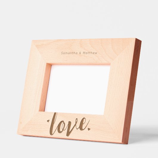 Paar Verloving Gegraveerde Lijstjes (Links)