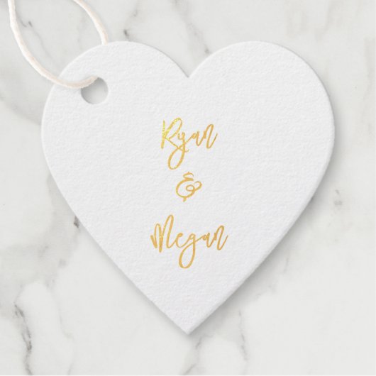 Paar Verloving NAAM & NAAM Huwelijksviering Bedankjes Labels (Voorkant)