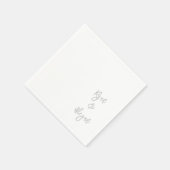 Paar Verloving NAAM & NAAM Huwelijksviering Servet (Hoek)