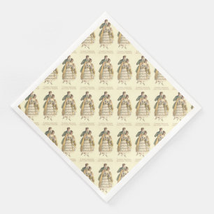 paar Victoriaans kerstpapier Napels Servet