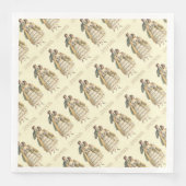  paar Victoriaans kerstpapier Napels Servet (Voorkant)