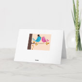 Paar vogels op bijkantoor | Creditcard Herfst Kaart (Achterkant)