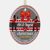 Paar/vriendschap Keramisch Ornament (Rechts)