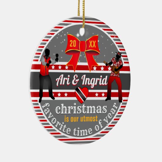 Paar/vriendschap Keramisch Ornament (Rechts)