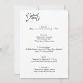 Paar waterverf Bewaar de datum Uitnodiging (Achterkant)