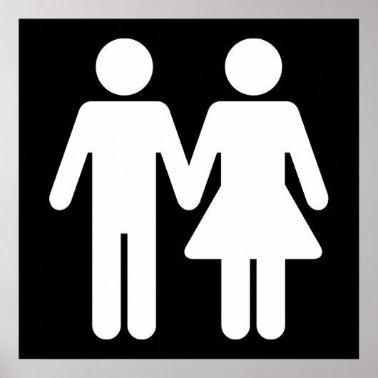 Paar WC-stijl Poster (Voorkant)