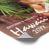 Paar Wedding en Honeymoon foto Poster (Hoek)