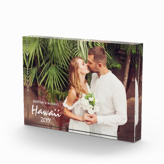 Paar Wedding en Honeymoon Fotoblokken (Rechts)