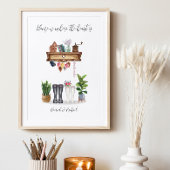 Paar Welly laarzen Housewarming Poster