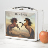 paar wilde paarden (In situ)