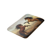 paar wilde paarden badmat (Gekanteld)