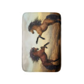 paar wilde paarden badmat (Voorkant Verticaal)