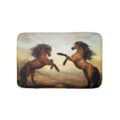 paar wilde paarden badmat (Voorkant)