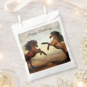 paar wilde paarden bedankzakje (Geknipt)