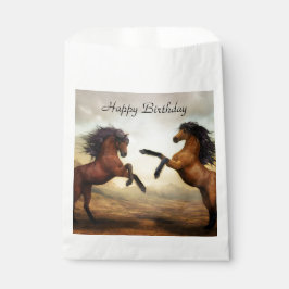 paar wilde paarden bedankzakje