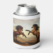 paar wilde paarden blikjeskoeler (Blikje Voorkant)