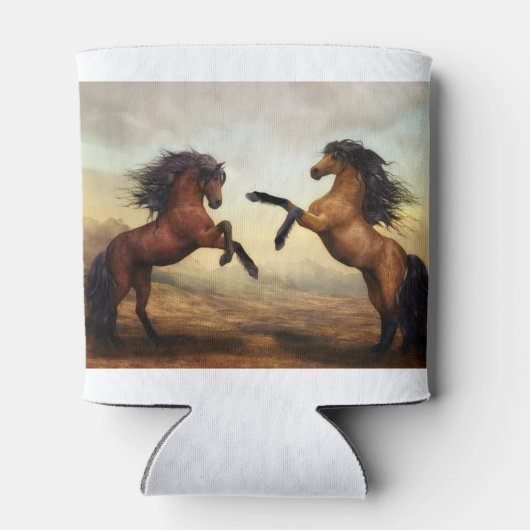 paar wilde paarden blikjeskoeler (Achterkant)