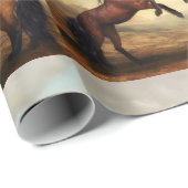 paar wilde paarden cadeaupapier (Rol Hoek)