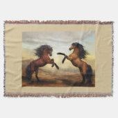 paar wilde paarden deken (Voorkant)