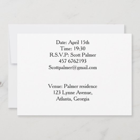 paar wilde paarden kaart (Achterkant)