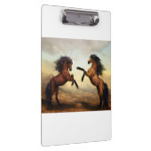 paar wilde paarden klembord (Rechts)